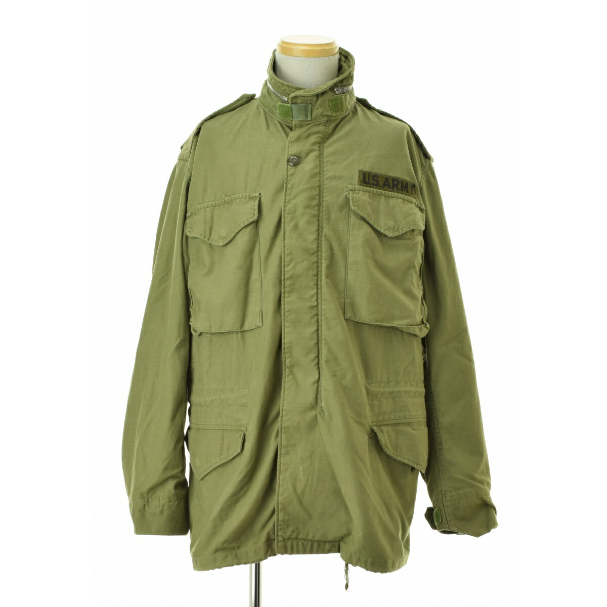 【中古】US ARMY / ユーエスアーミー70s M-65 M65 2nd アルミジップ エポレット付フィールドジャケット【cacfaicf-m】