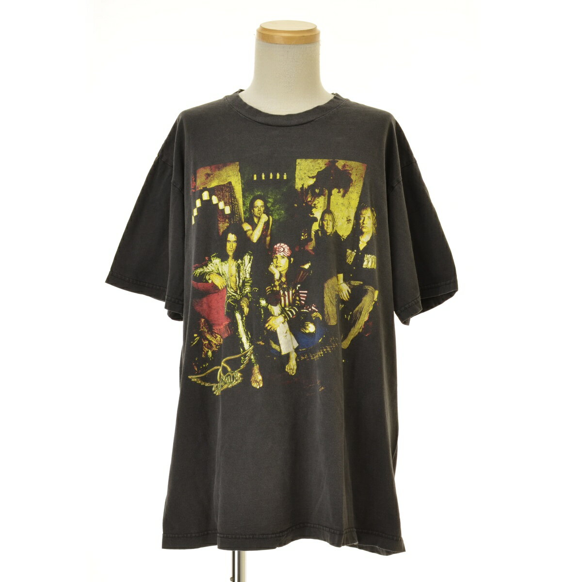 【中古】VINTAGE / ヴィンテージ90s AEROSMITH NINE LIVES NORTH AMERICAN 1997半袖Tシャツ【cacfbbbj-m】
