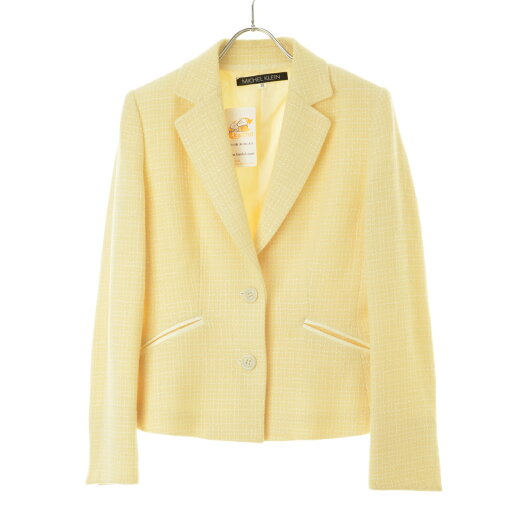 【中古】MICHEL KLEIN / ミッシェルクランFMDLJ-31280 2釦テーラードジャケット【cacdbbcg-l】 【中古】MICHEL KLEIN / ミッシェルクランFMDLJ-31280 2釦テーラードジャケット【cacdbbcg-l】