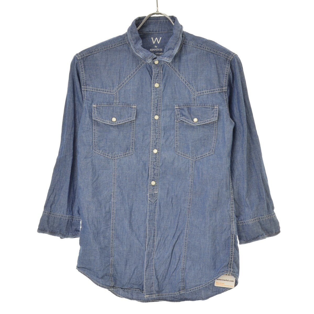 樂天商城 - 【中古】ABAHOUSE / アバハウスデニムワイヤー七分袖シャツ【cacfbbbc-m】