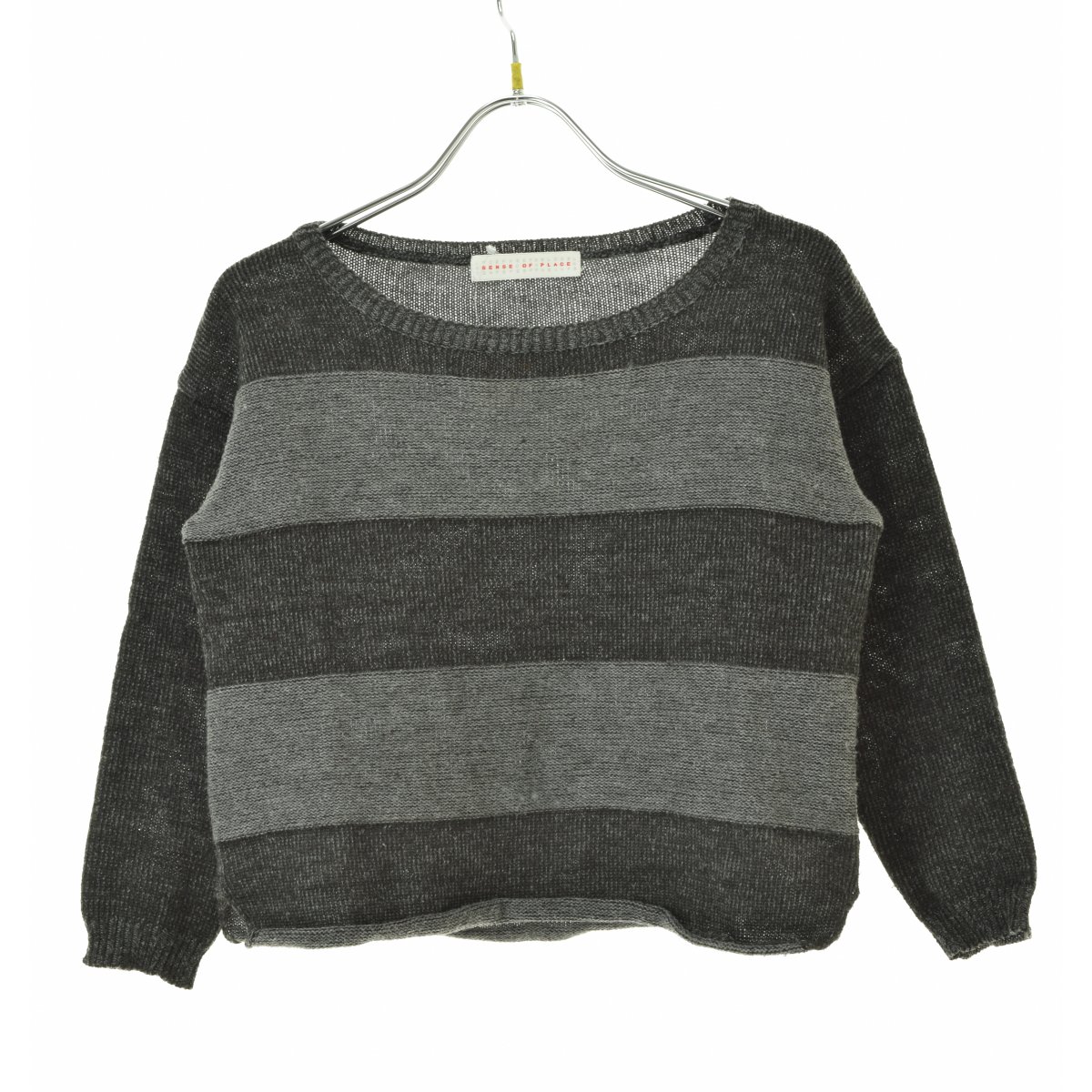 【中古】SENSE OF PLACE by URBAN RESEARCH / センスオブプレイスバイアーバンリサーチボーダー七分袖ニットセーター【cacfafba-l】