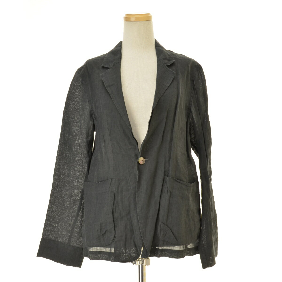 【中古】MACPHEE / マカフィー24SS 12074207433 リネンラミー シングルブレストジャケット【cacgadbj-l】