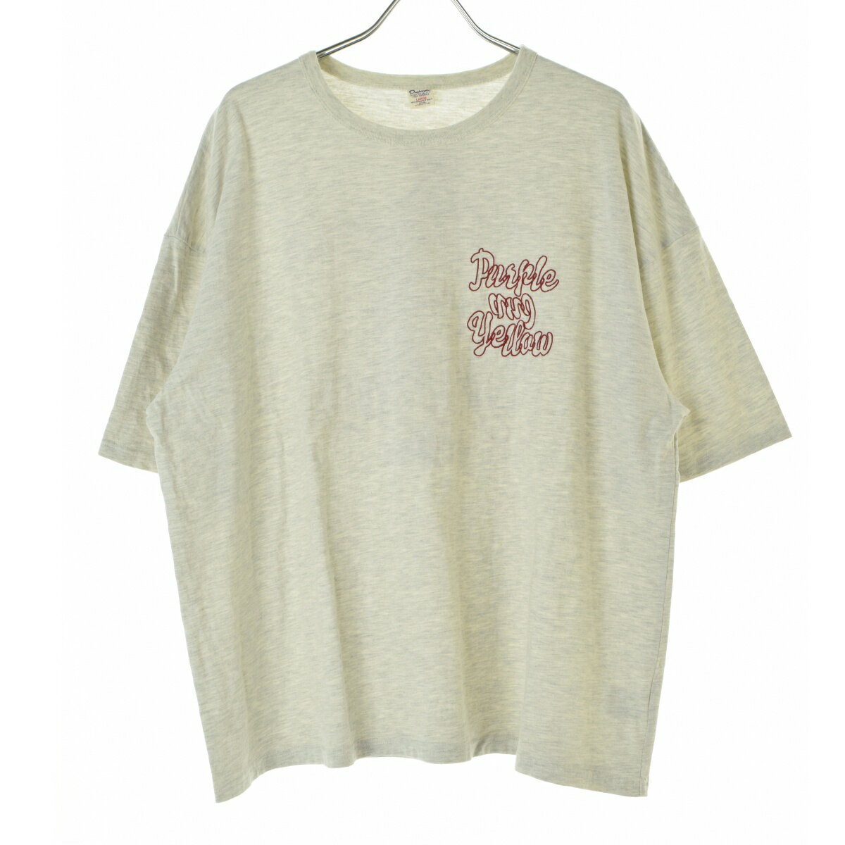 樂天商城 - 【中古】Purple&Yellow / パープル＆イエロー55-31TI03 ロゴ刺繍半袖ビッグ半袖Tシャツ【cacgafai-m】