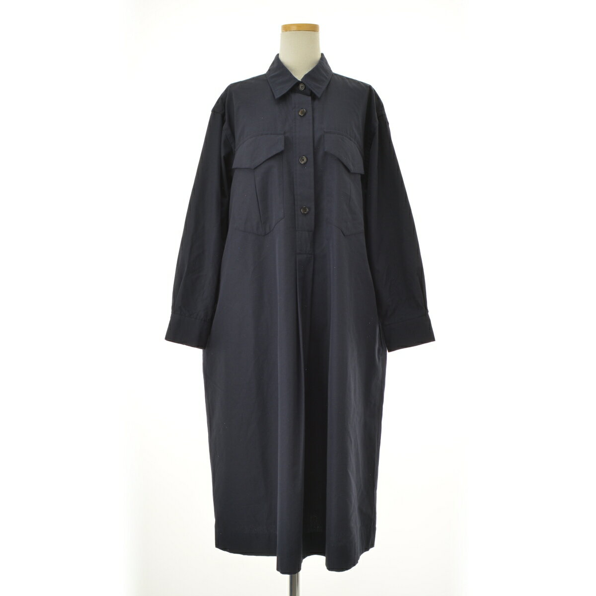 Rakuten - 【中古】MARGARET HOWELL / マーガレットハウエル25AW 5785258201 COTTON WOOL DRESS ロング長袖ワンピース【cacgadcg-l】