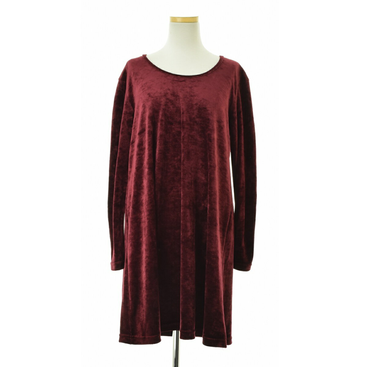 【中古】MORGAN DE TOI / モルガンベロア長袖ワンピース【cacfbcac-l】