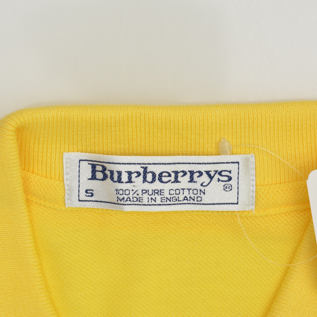 中古 BURBERRY バーバリー80s〜90s イングランド製 ワンポイント鹿の子半袖ポロシャツ cacfbaag-m kanful-11949989 ブランド古着の買取販売カンフル サンプル画像3