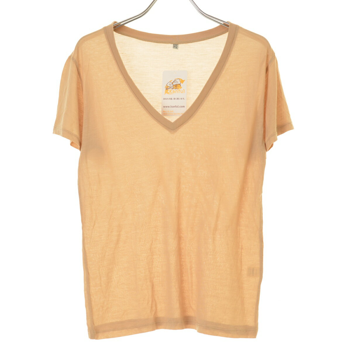 【中古】Baserange / ベースレンジBamboo Vネック半袖カットソー【cacebcci-l】