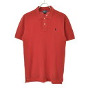 【中古】POLO RALPH LAUREN / ポロ ラルフローレンペルー製 ワンポイント鹿の子半袖ポロシャツ【cacdajbe-m】