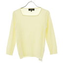 【中古】COUP DE CHANCE / クードシャンススクエアネック七分袖ニットセーター【cacebcci-l】