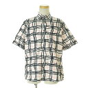 【中古】BURBERRY BLACK LABEL / バーバリーブラックレーベルBMW35-614-12 チェック半袖シャツ【cacfahbb-m】