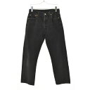 【中古】【期間限定値下げ】LEVIS / リーバイス90s 98年 USA製 米国製 6501-0660 後染め ブラックデニムパンツ【送料無料】【cacebcdb-l】