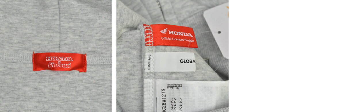 【中古】GLOBAL WORK × HONDA × サンリオ / グローバルワーク × HONDA × サンリオKuromi クロミ ZIPフーディージップアップスウェットパーカー【cacgaicj-l】 kanful-11983718 ブランド古着の買取販売カンフル サンプル画像3