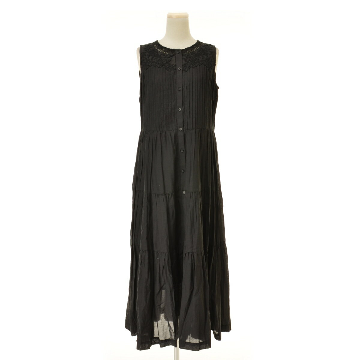 樂天商城 - 【中古】UNITED ARROWS STYLE for LIVING / ユナイテッドアローズスタイルフォーリビング19666990761 ティアード ロングマキシノースリーブワンピース【cacgaecg-l】