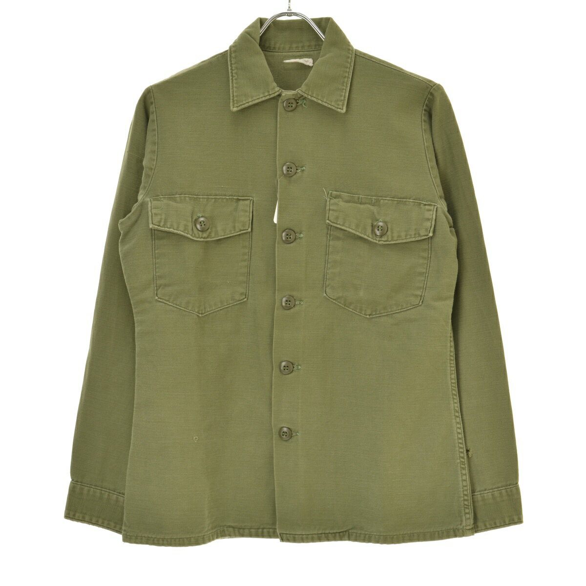 Rakuten - 【中古】US ARMY / ユーエスアーミー70s UTILITY コットンサテン ユーティリティー長袖シャツ【cacdafad-m】