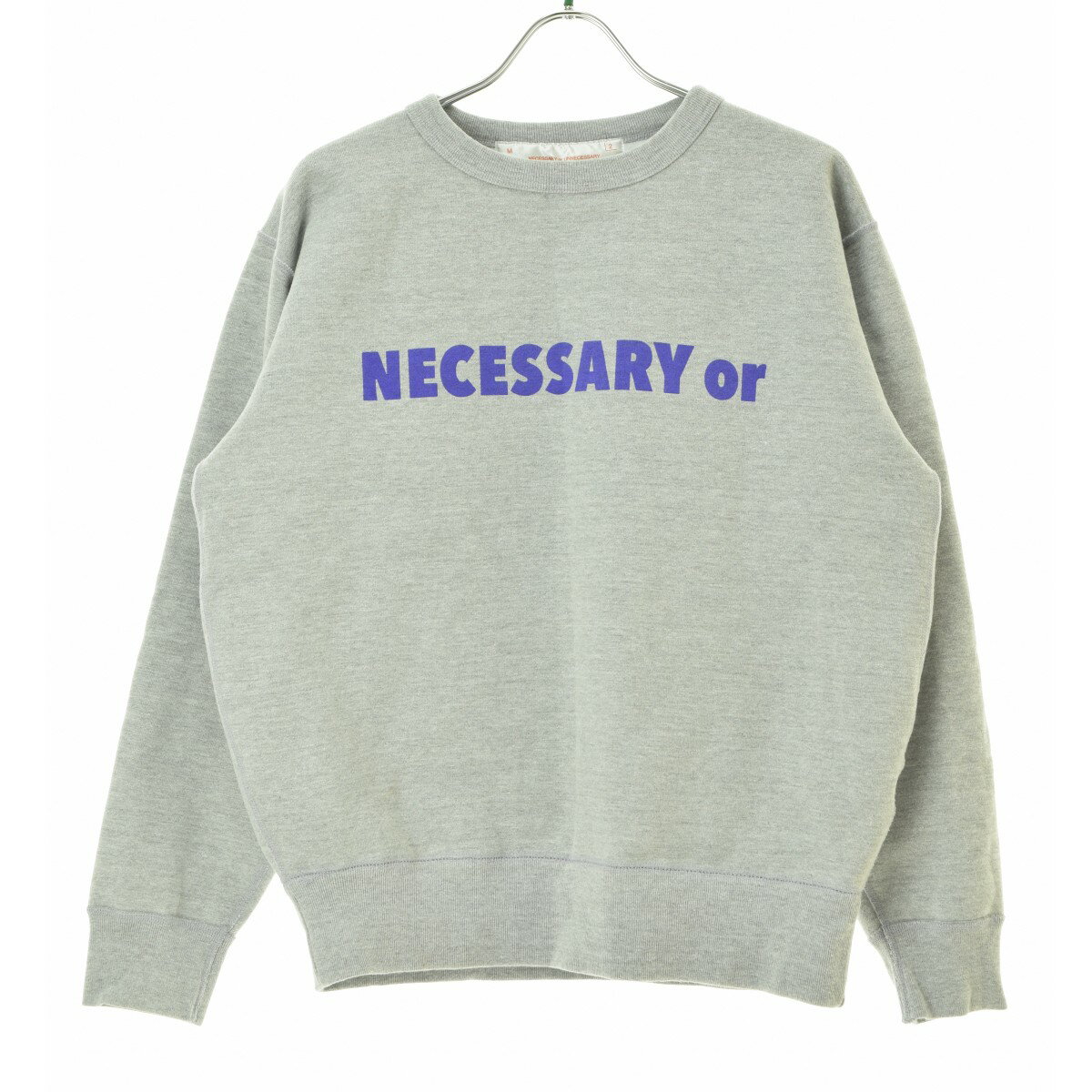 【中古】NECESSARY or UNNECESSARY /N.O.U.N / ネセサリーオアアンネセサリー / ナウンNOUN SWEAT CREW ナウン スウェット クルー半袖スウェット【cacgabad-m】