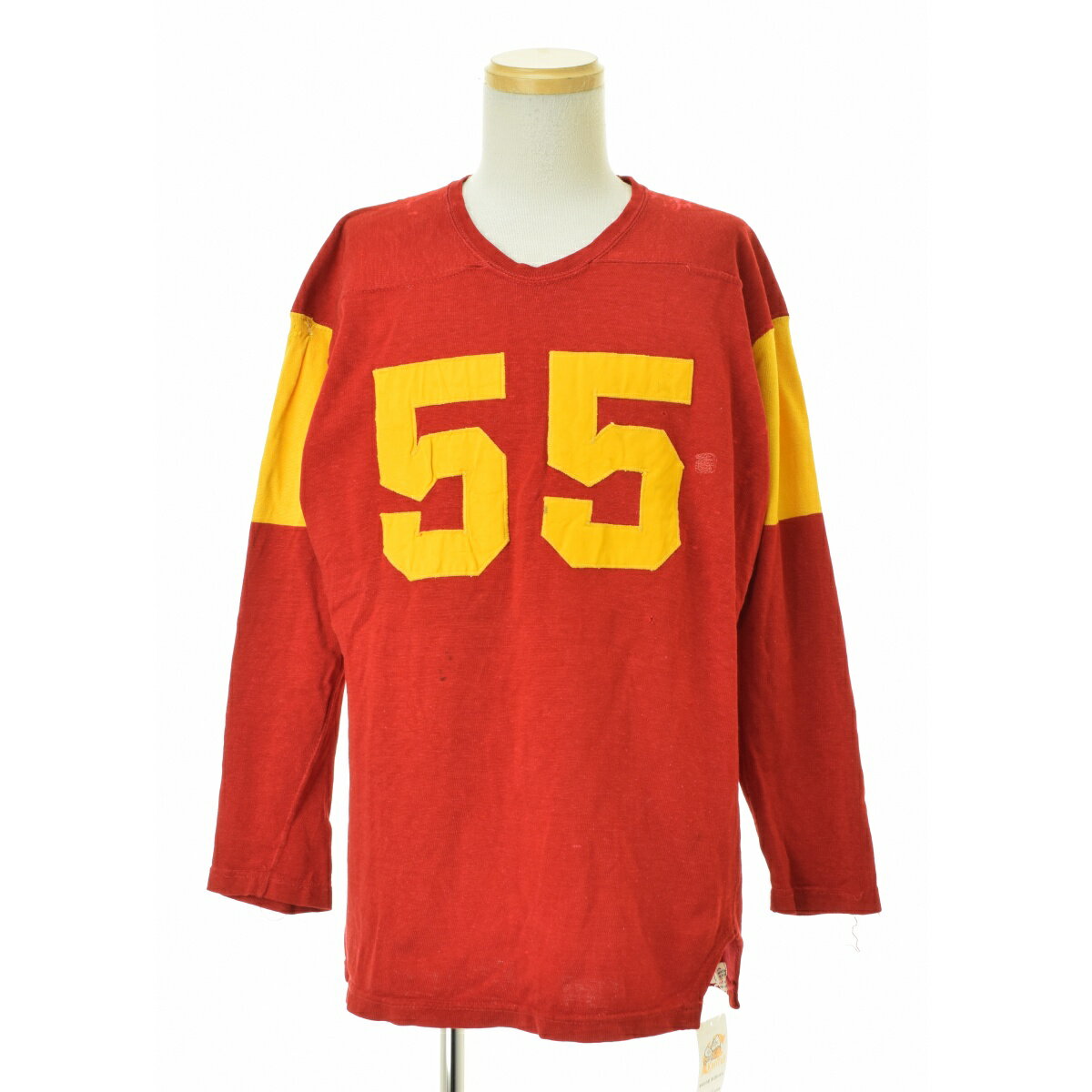 T-Shirts - 【中古】LAWLINGS50s ナンバリング フットボール長袖カットソー【cacfbcba-m】