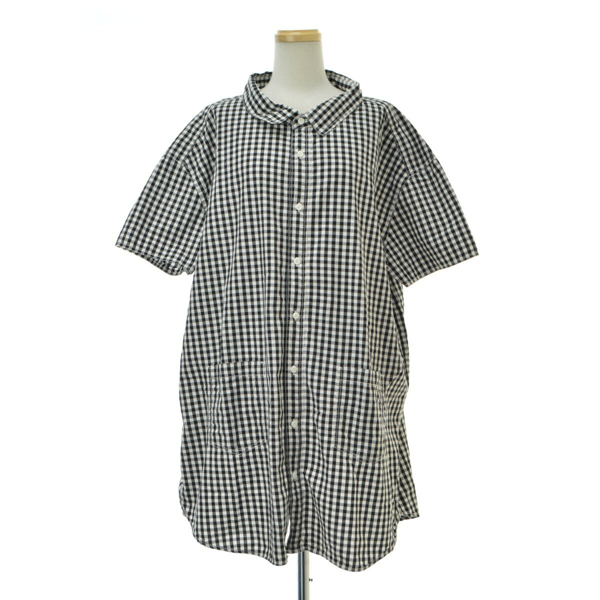 【中古】GRIN / グリン832T-11 チェックシャツ半袖ワンピース【cacgaece-l】