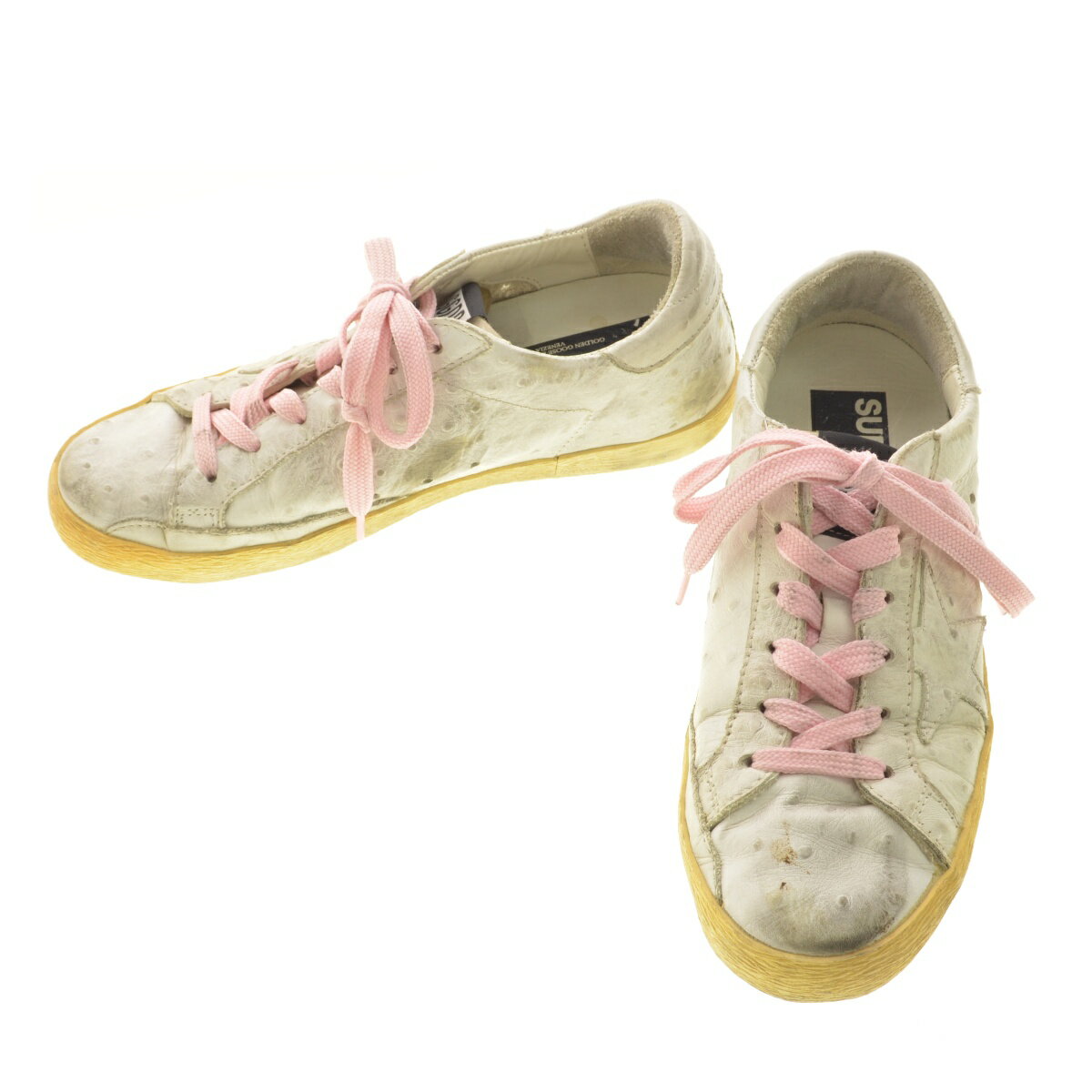 【中古】【期間限定値下げ】GOLDEN GOOSE / ゴールデングースG29WS590 A78 SUPERSTARスニーカー【cacdbcaj-z】