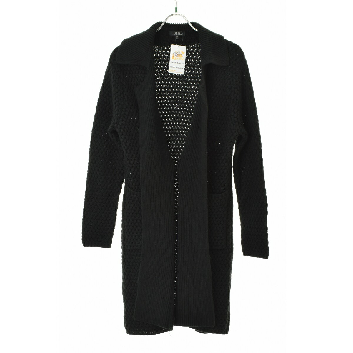 【中古】5351 POUR LES HOMMES / 5351プールオムポップコーンBIGワッフルロングカーディガン長袖カーディガン【cacfbccc-m】