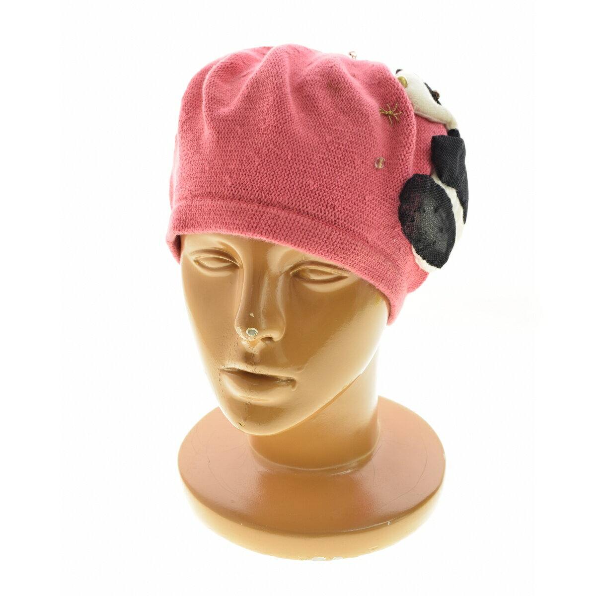 【中古】バラ色の帽子パンダベレー帽【cacgaeag-z】