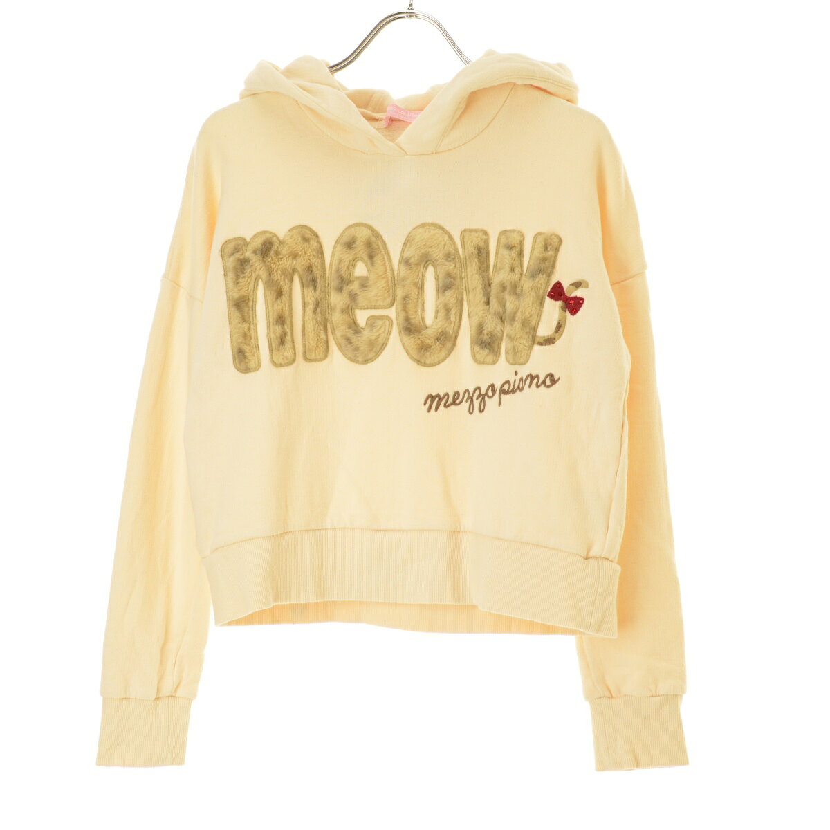 【中古】mezzo piano / メゾピアノmeow 耳付スウェットパーカー【cacgaiba-k】