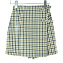 【中古】JUNKO SHIMADA / ジュンコシマダシアサッカー ラップ 巻キュロットスカート【cacebaab-l】