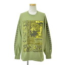 【中古】SUPREME / シュプリーム24SS Saint Sebastian L/S Tee Light Olive長袖Tシャツ【cacebbcf-m】