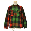 【中古】CHIPPEWA WOOLENSバッファローチェック ウール長袖シャツ【caceaibj-m】