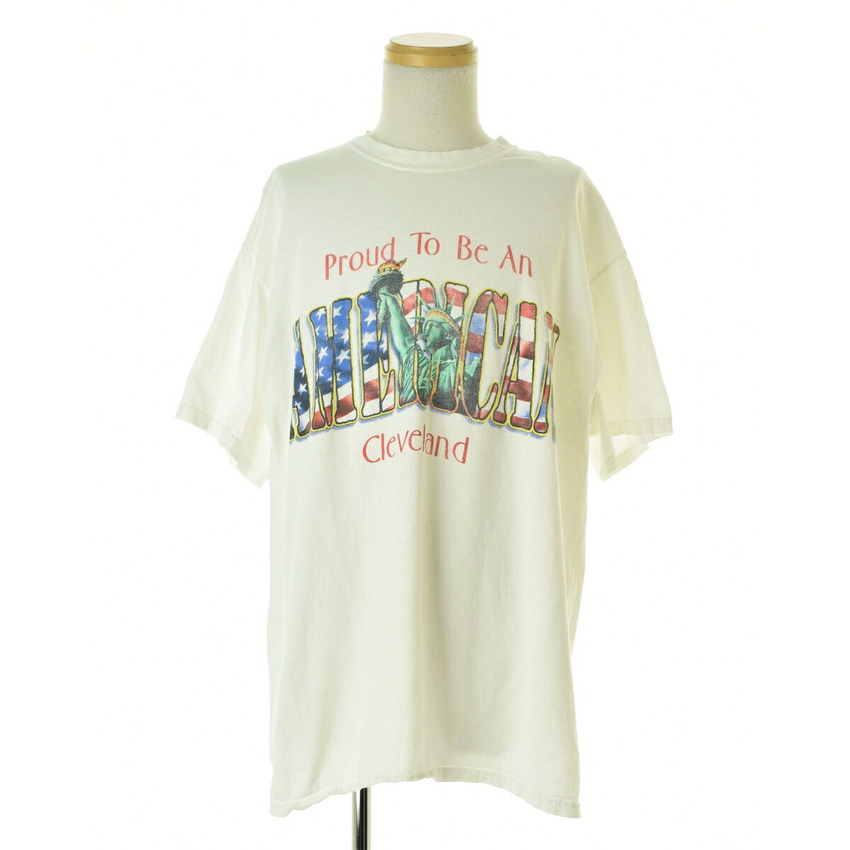 Rakuten - 【中古】古着 / フルギProud To Be An AMERICAN cleveland半袖Tシャツ【cacfbabi-m】