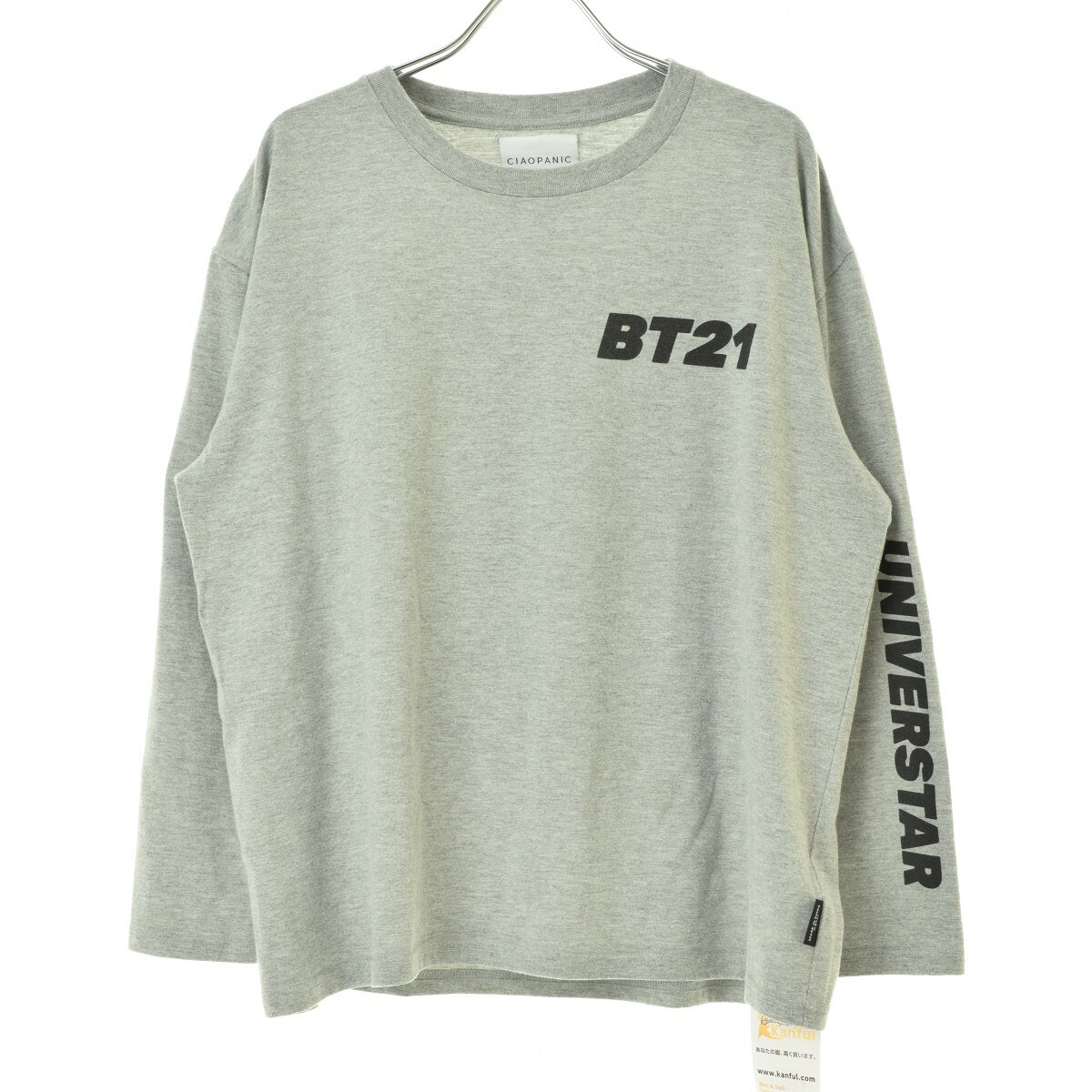 [중고] CIAOPANIC TyPy / 차오 패닉 티피 TYZ1012106A0038 BT21 CHIMMY 7 분 소매 컷 톱 [cacfafcc-l]