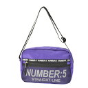 【中古】NUMBER:5ロゴプリント メッシュ ポケット サコッシュショルダーバッグ【cacfadbf-z】