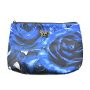 【中古】ANNA SUI / アナスイミラー付 バラフライ スパンコール コスメ 化粧ポーチ【cacfadba-z】