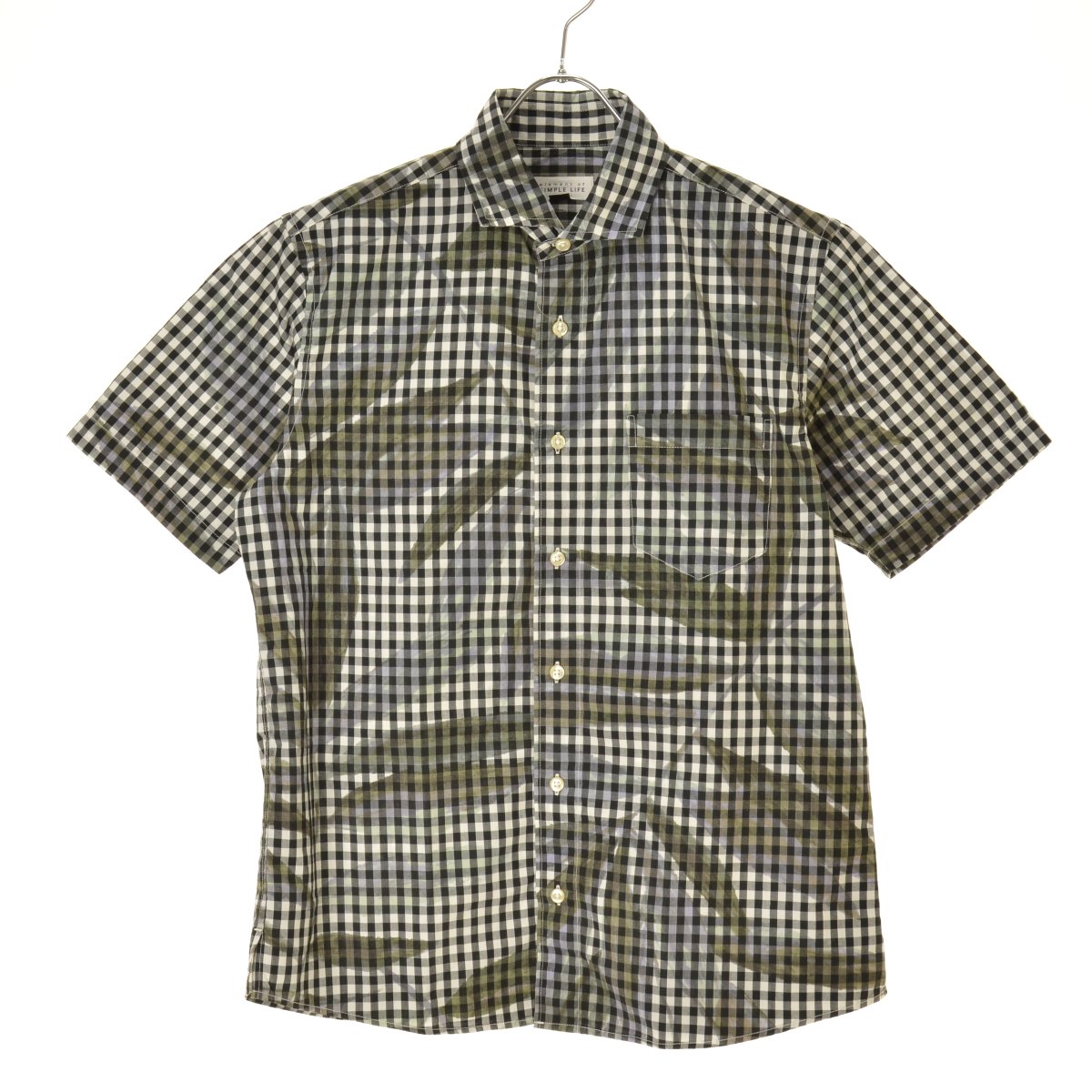 乐天商城 - 【中古】SIMPLE LIFE / シンプルライフチェック半袖シャツ【cacgagaj-m】