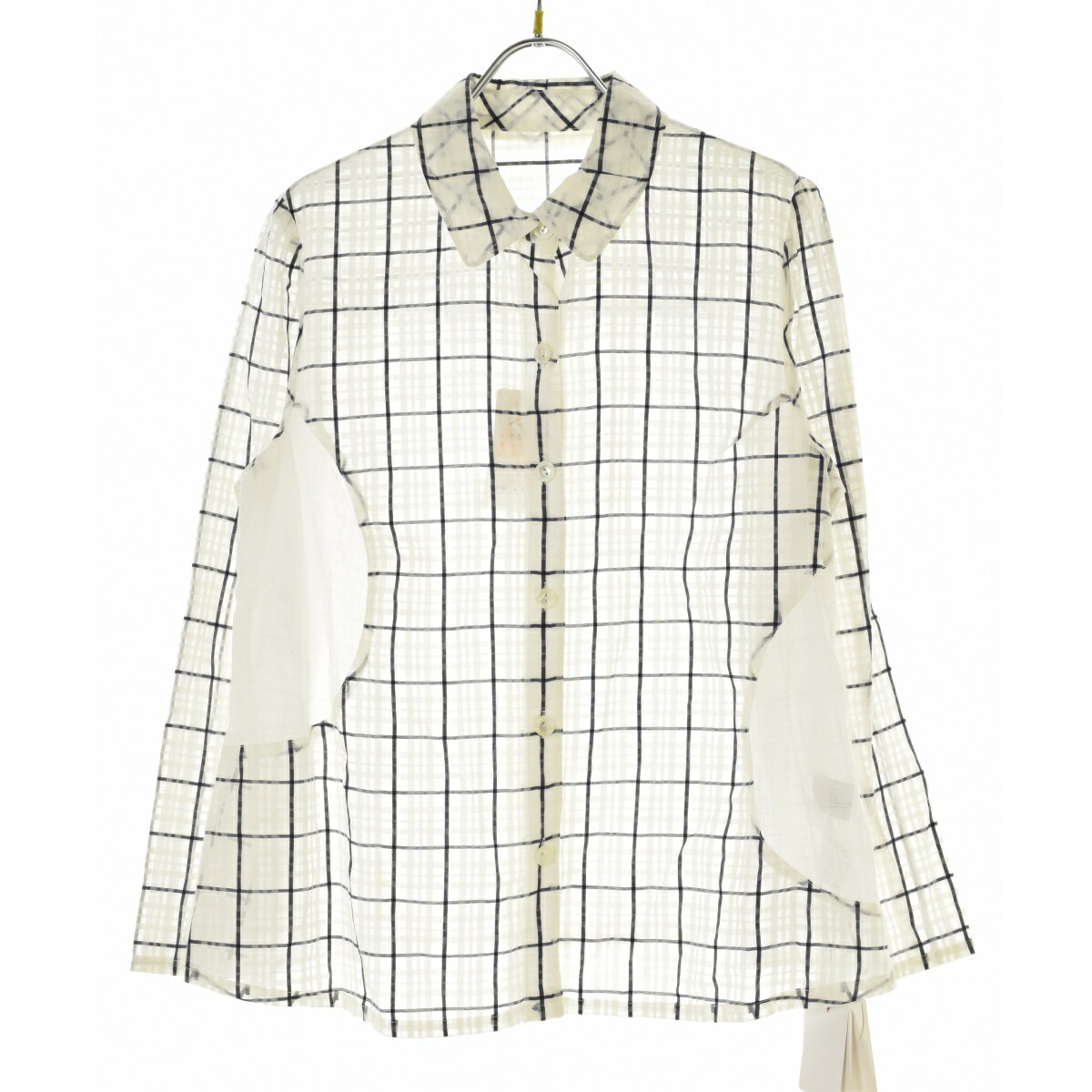 【中古】Michellemodello / ミッシェルモデロバック切替 チェックシャツ長袖ブラウス【cacfaccg-l】