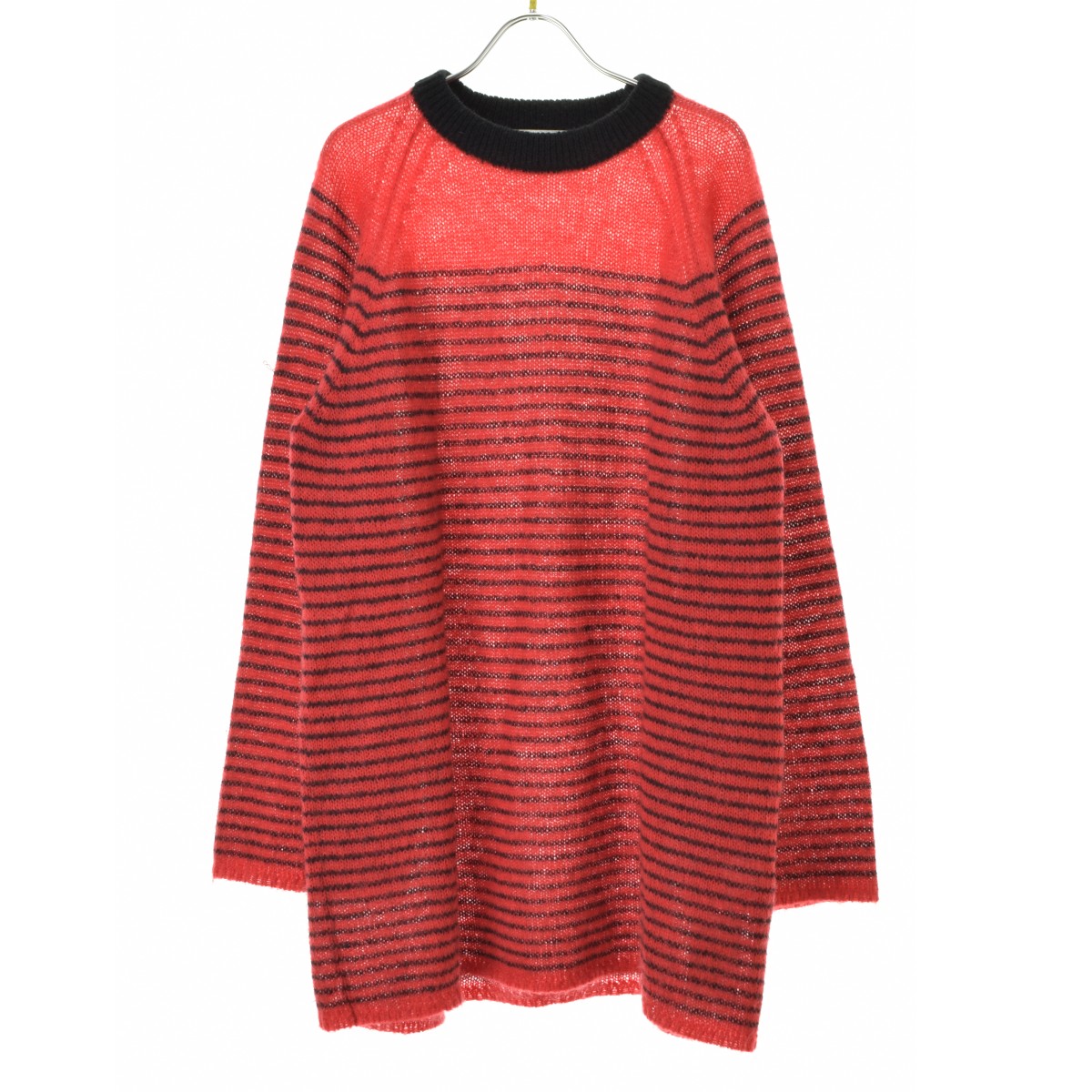 樂天商城 - 【中古】【期間限定値下げ】NOMA t.d. / ノーマ ティーディーN-34-ReKN01 モヘア混ボーダーオーバー長袖ニットセーター【cacgacae-l】