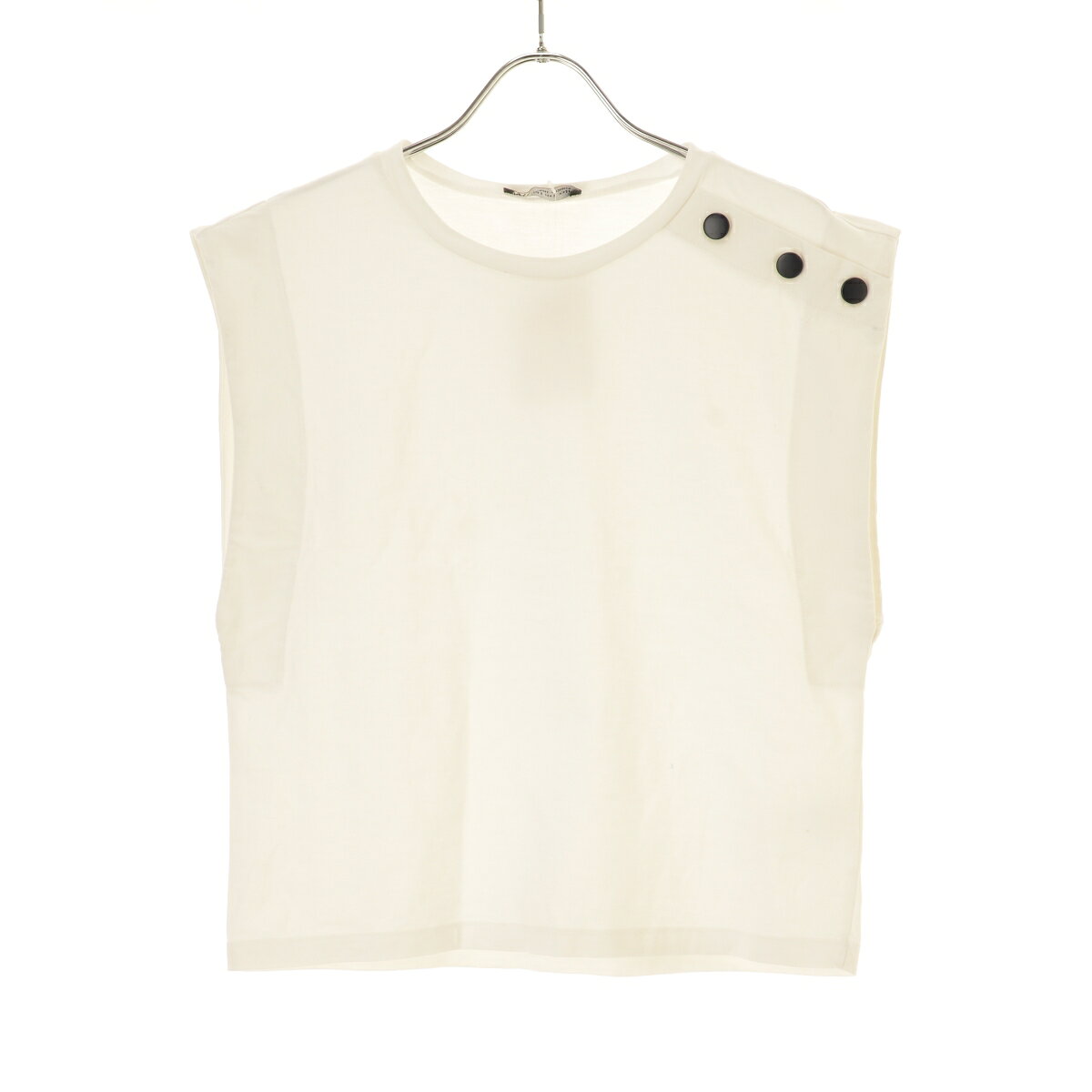 Rakuten - 【中古】ZARA / ザラ5644/811/250 ボタンデザインノースリーブカットソー【cacgabag-l】