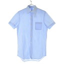 【中古】ITAL STYLEギンガムチェックボタンダウン半袖シャツ【caceadca-m】