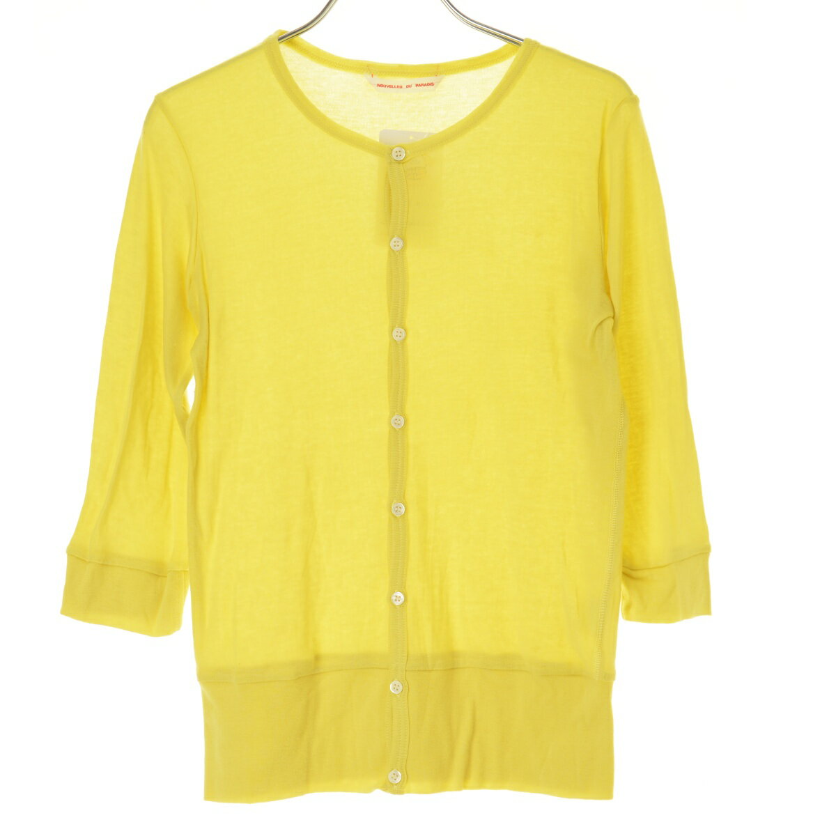 【中古】Nouvelles du paradis / ヌーヴェルドゥパラディPC6216 ソフトフライス七分袖カーディガン【ca..