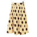 【中古】tocco closet186-158812 ドット柄タックボリュームフレアスカートスカート【cacfabce-l】(4)