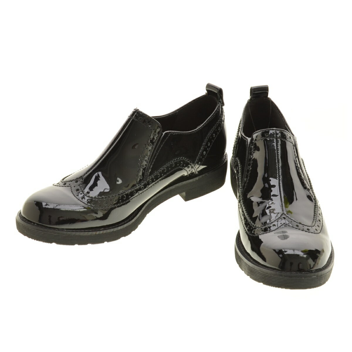 【中古】ing / イングエナメル ウィングチップ スリッポンシューズ【cacgabcd-z】