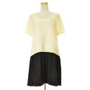 【中古】DOLLY GIRL by ANNA SUI / ドーリーガールバイアナスイチュールレース切替半袖ワンピース【caceahcb-l】