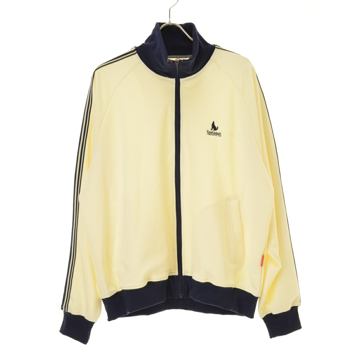 【中古】Healthknit Product224616HK ライン ワンポイント刺繍 トラックジャケットジャージ【cacfbabf-m】