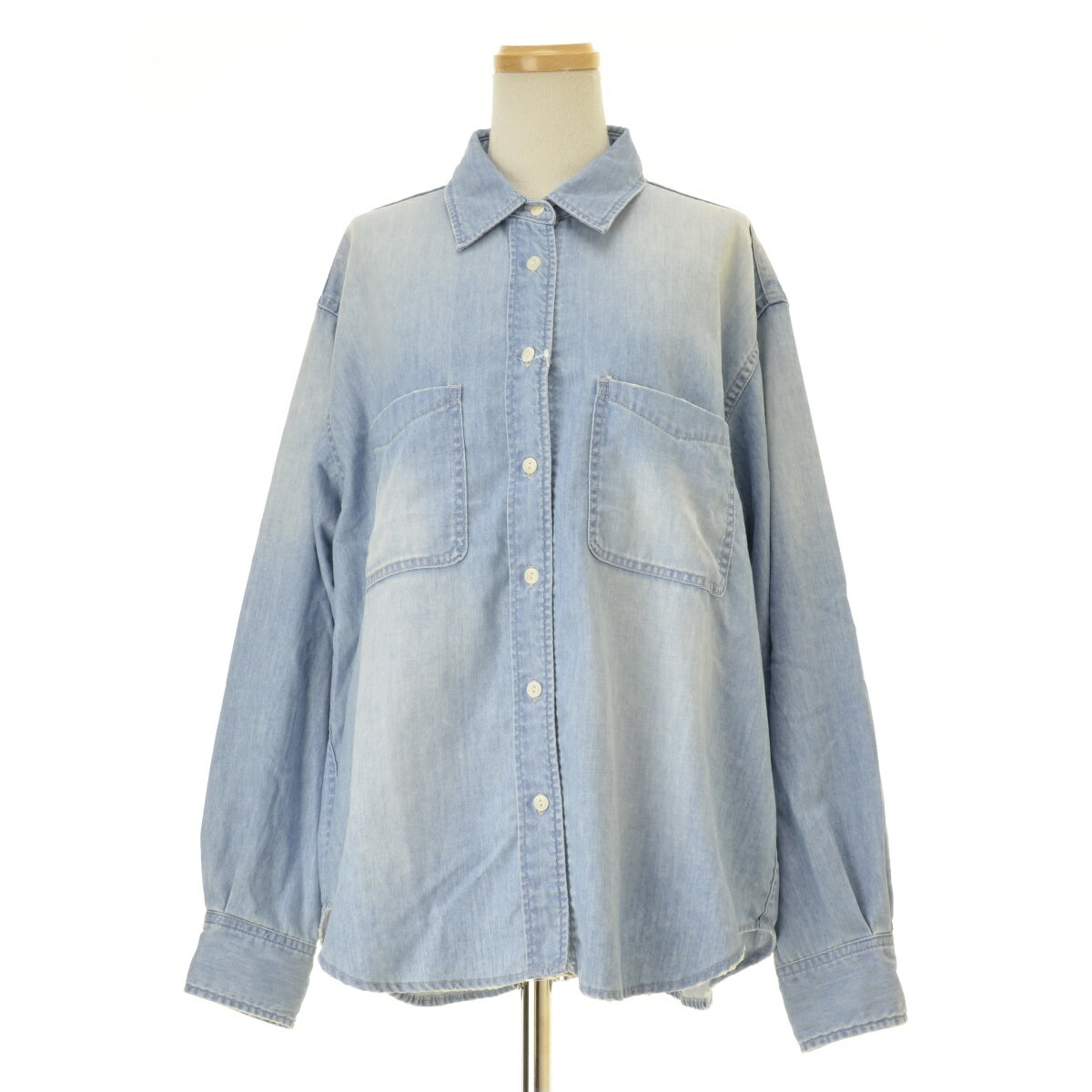 RETROVE26SS 26050560810010 LIGHT BLUE DENIM SHIRT長袖シャツ
