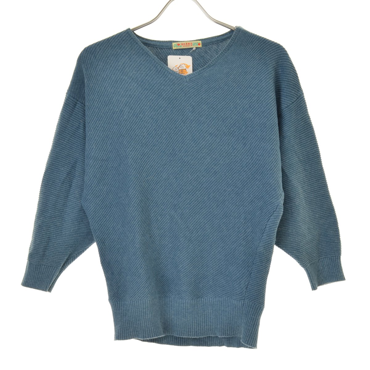 V-Neck - 【中古】【期間限定値下げ】BEAMS HEART / ビームスハート43-15-0594-213 Vネック七分袖ニットセーター【cacfaicc-l】