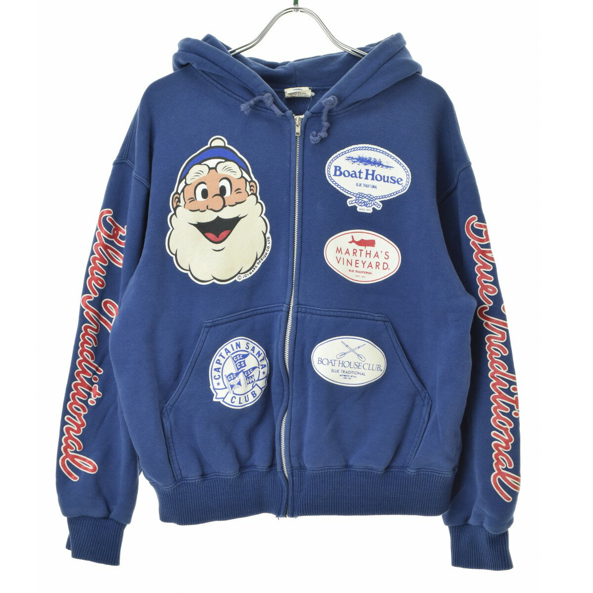 【中古】CAPTAIN SANTA / キャプテンサンタ90s プリントジップアップスウェットパーカー【cacfbcdb-m】