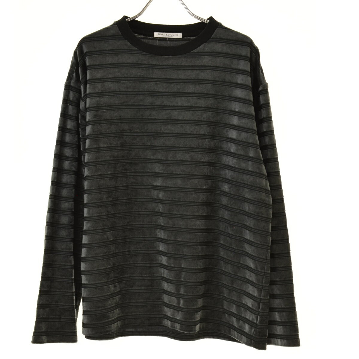 Rakuten - 【中古】UNITED ARROWS BEAUTY & YOUTH / ユナイテッド アローズ ビューティ アンド ユース1612-226-5287 BL C/PE VLR BOR LS ベロアボーダー ロングスリーブ Tシャツ長袖Tシャツ【cacgadbj-l】