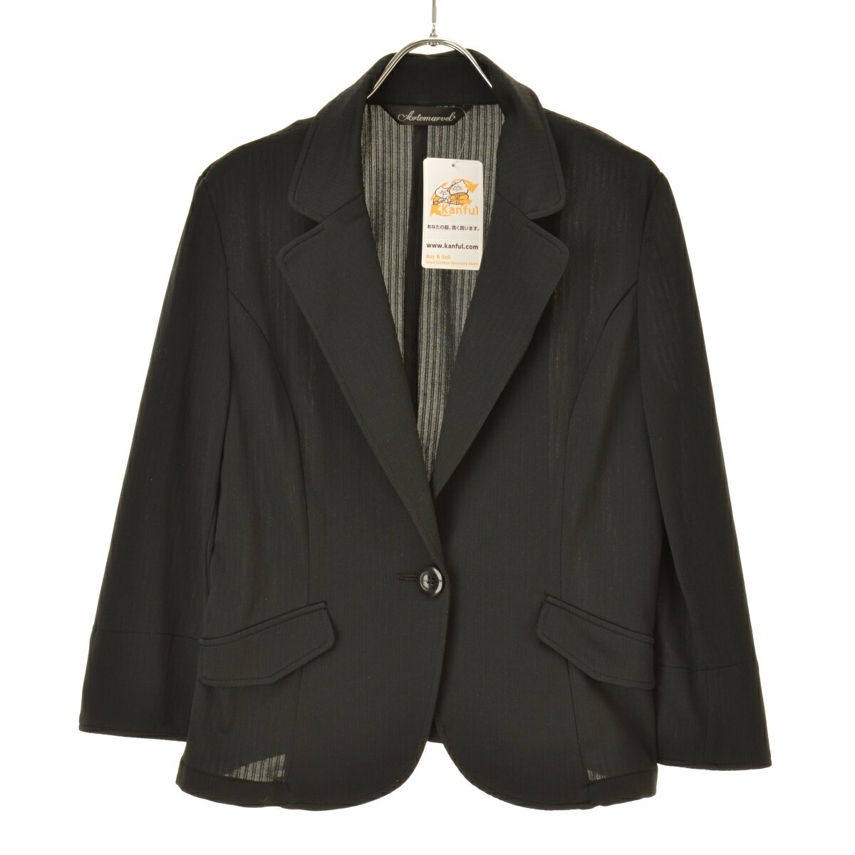 Rakuten - 【中古】Artemarvelショート七分袖テーラードジャケット【cacgacae-l】