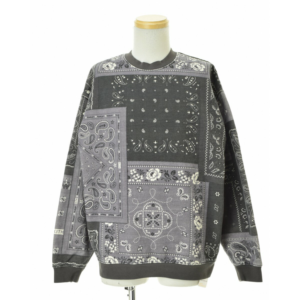 【中古】KITH / キス21SS KH2650 Deconstructed Bandana Crewneck長袖スウェット【cacgaccb-m】