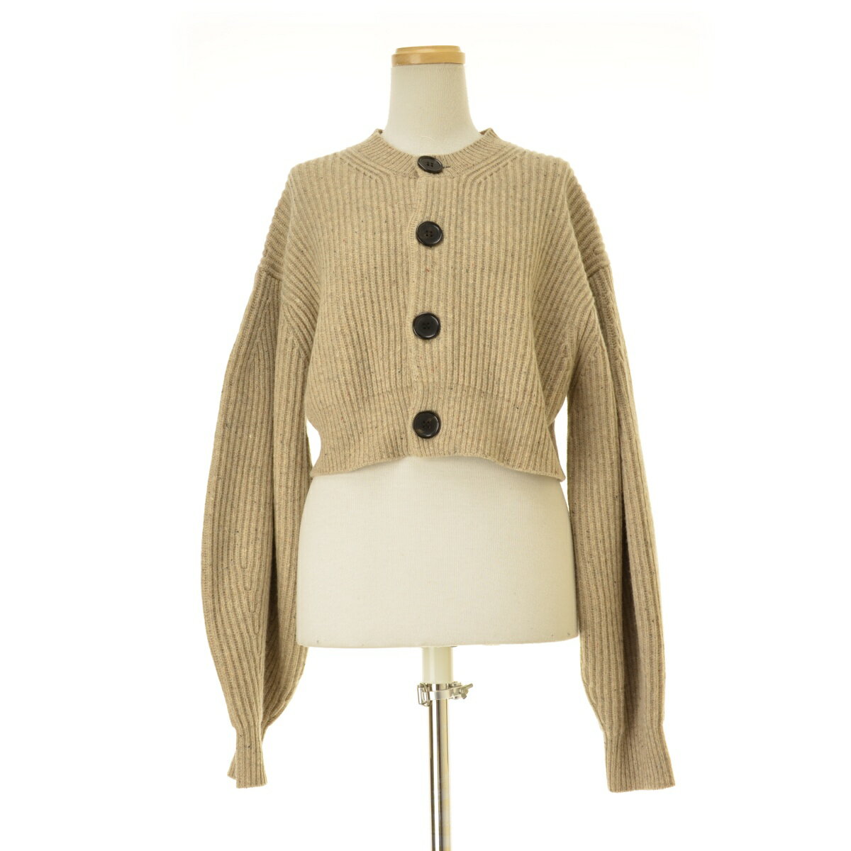 Rakuten - 【中古】INSCRIREI24AW-K11 Cropped cardigan ウールニット長袖カーディガン【cacgadag-l】
