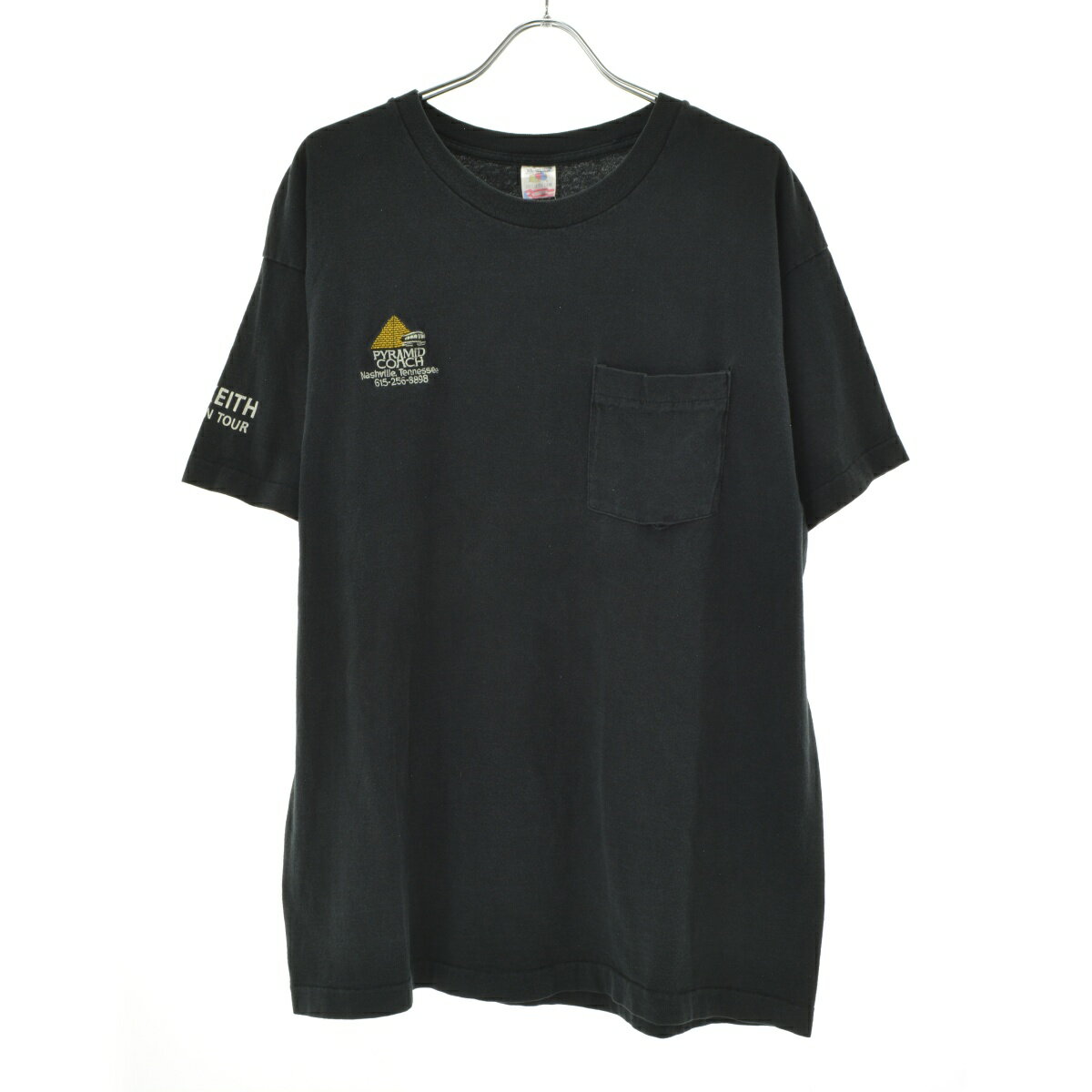 【中古】【期間限定値下げ】FRUIT OF THE LOOM / フルーツオブザルームUSA製 ポケット付 TOBY KEITH BOOM TOWN TOUR半袖Tシャツ【cacebaba-m】